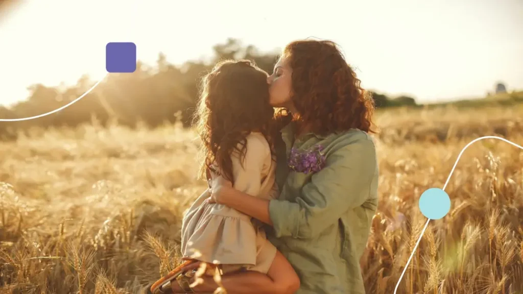 autismo é doença? Não! Mãe se diverte com filha em plantação de trigo.