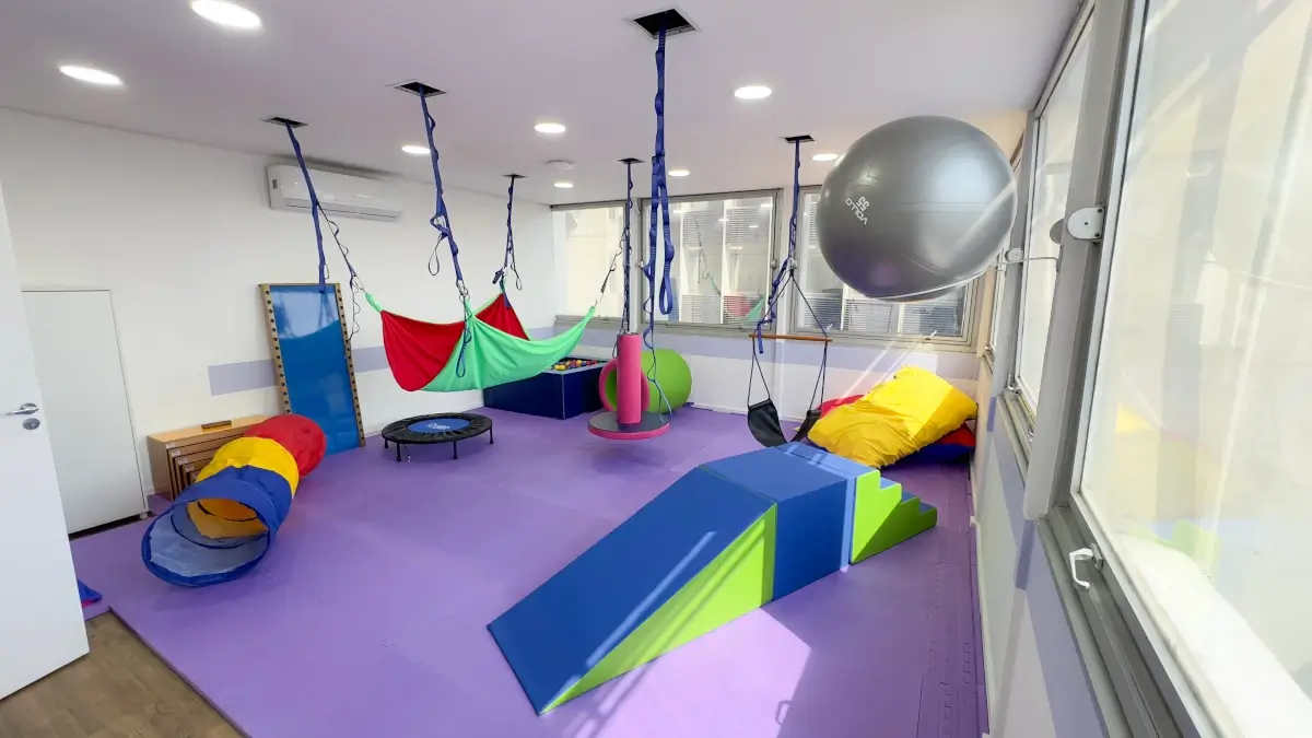 Sala sensorial da unidade Genial Care Morumbi. Espaços acolhedores para ciranças com autismo
