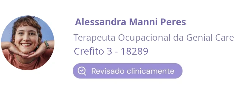 Esse conteúdo passou por revisão clínica de Alice Tufolo, Psicóloga e Conselheira clínica da Genial Care | CRP 06124238