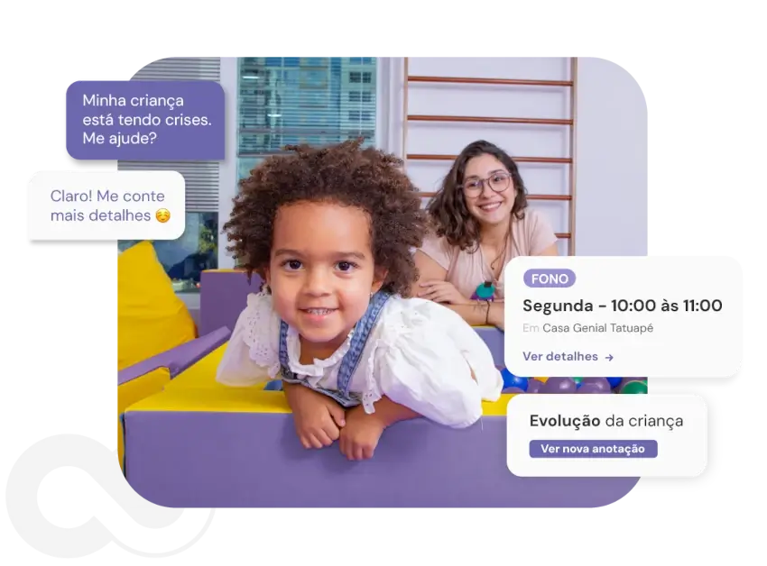 Criança em clínica da Genial Care