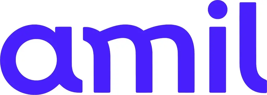 Logo da Amil na cor azul