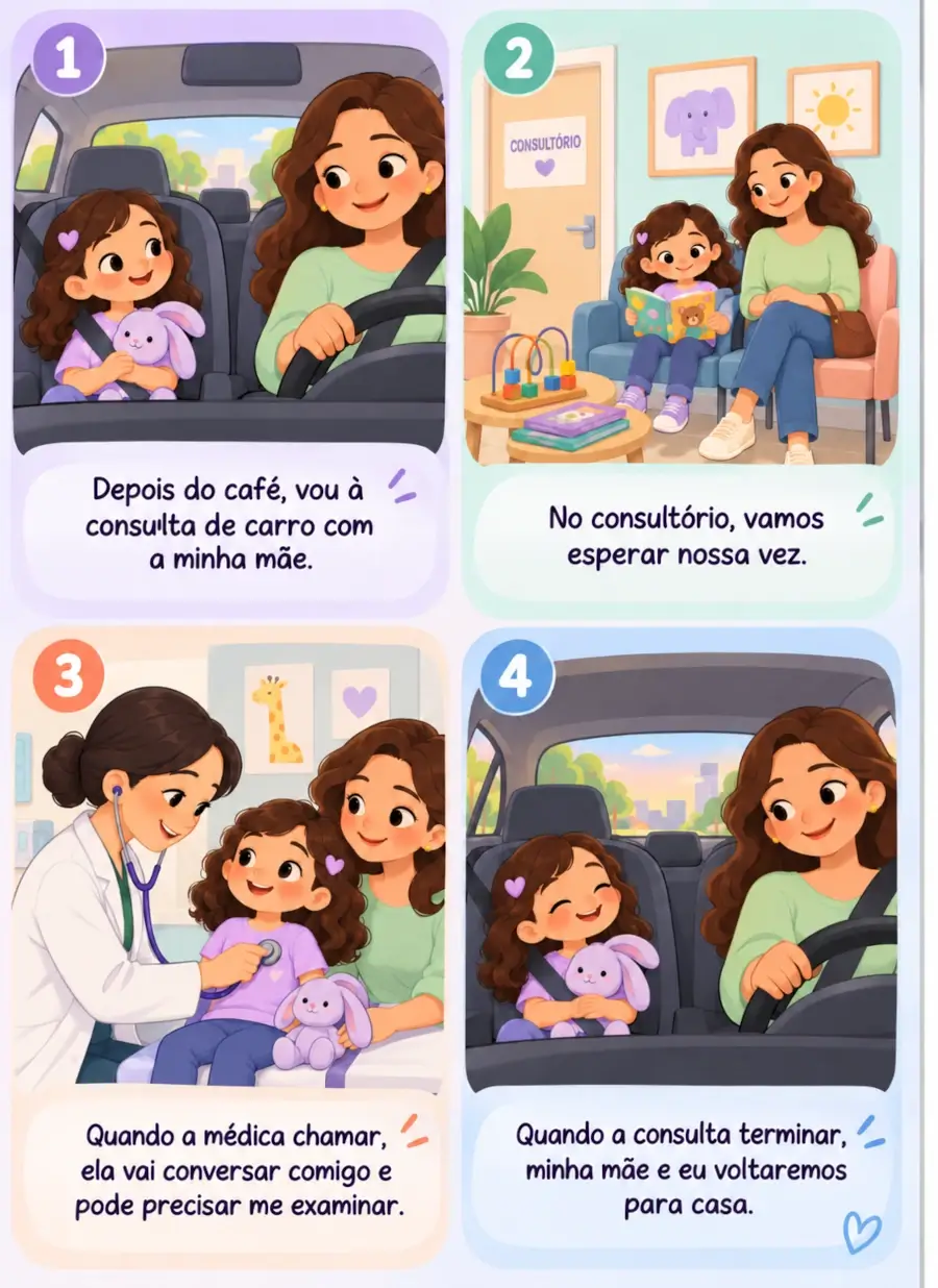 Dicas de rotina para previsibilidade com etapas diferentes do dia 